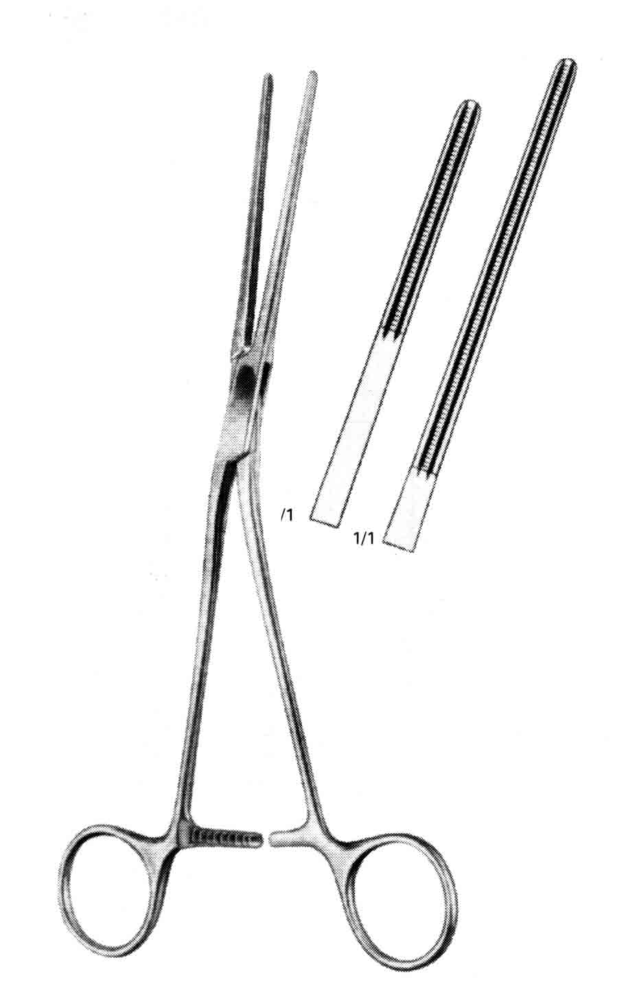 AATROMAT POTTS MASKİTO KLEMP EĞRİ 22CM